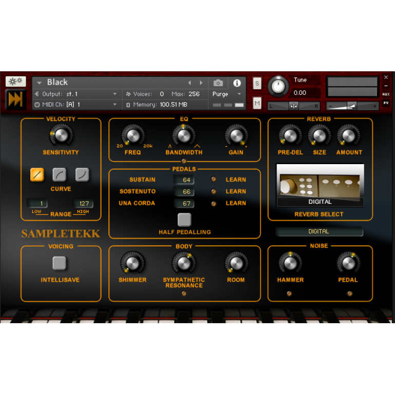 SampleTekk Black - Powered by Kontakt